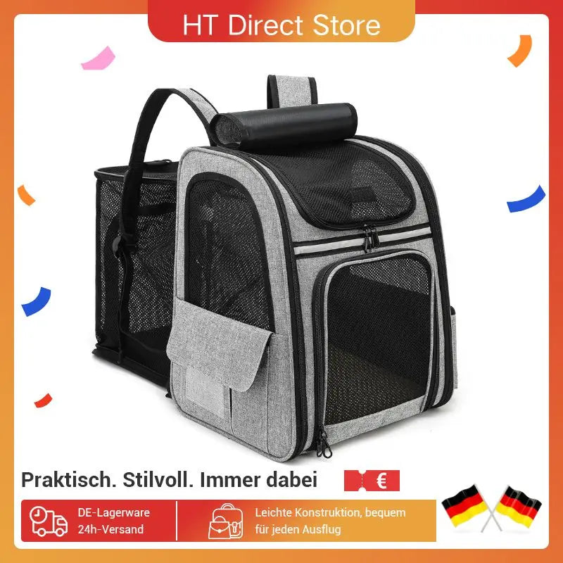 Mochila transportín hasta 8 kg - ESTIORA Mascotas